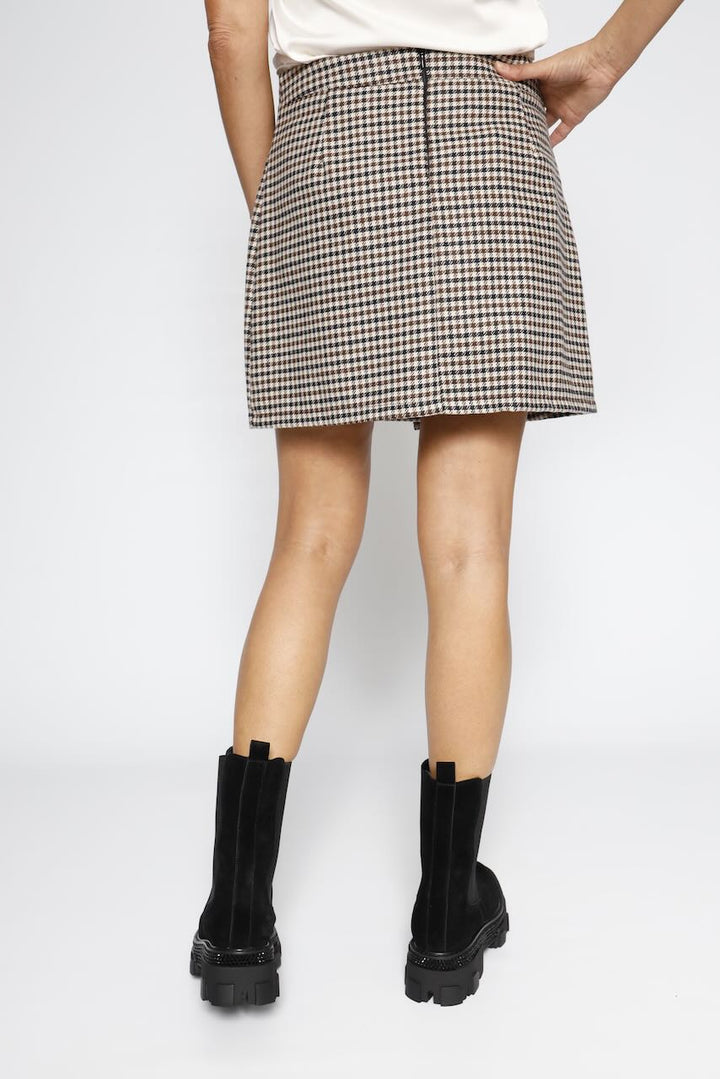 HOUNDSTOOTH SKIRT A22NO303