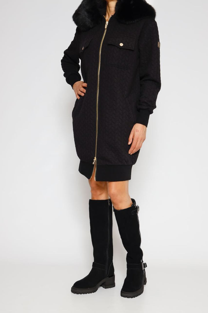 SWEATSHIRT DRESS WC6001F44701-BLACK