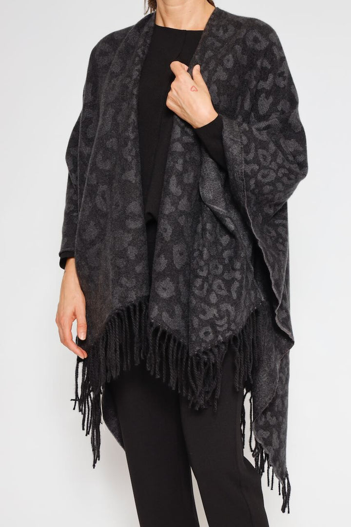 CARZOLA PONCHO-BLACK