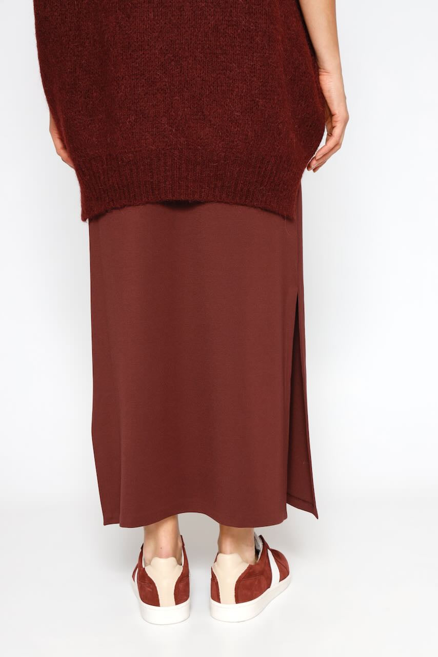 GLV6IHZ-BURGUNDY SKIRT