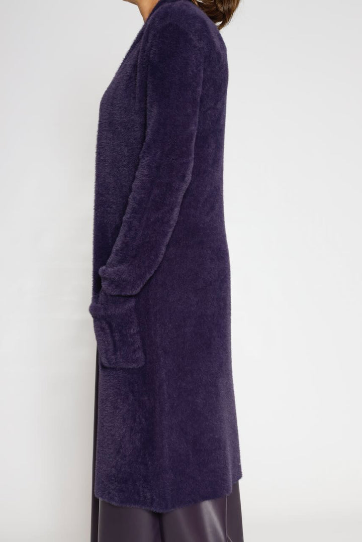 GAMBLER CARDIGAN-PURPLE